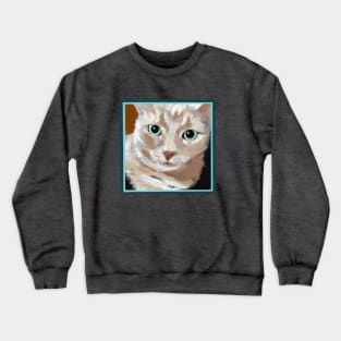 Pretty Tabby Cat Crewneck Sweatshirt